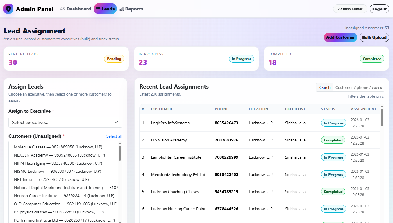 Smart lead assignment Preview